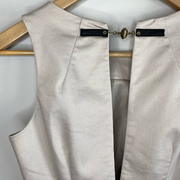 H&M Fitted Mini Dress w Belted Waist and Open Back Size 4 - Picture 7 of 14